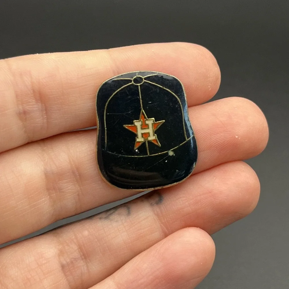 Vintage‎ Houston Astros Baseball Hat Cap MLB Lapel Hat Pin